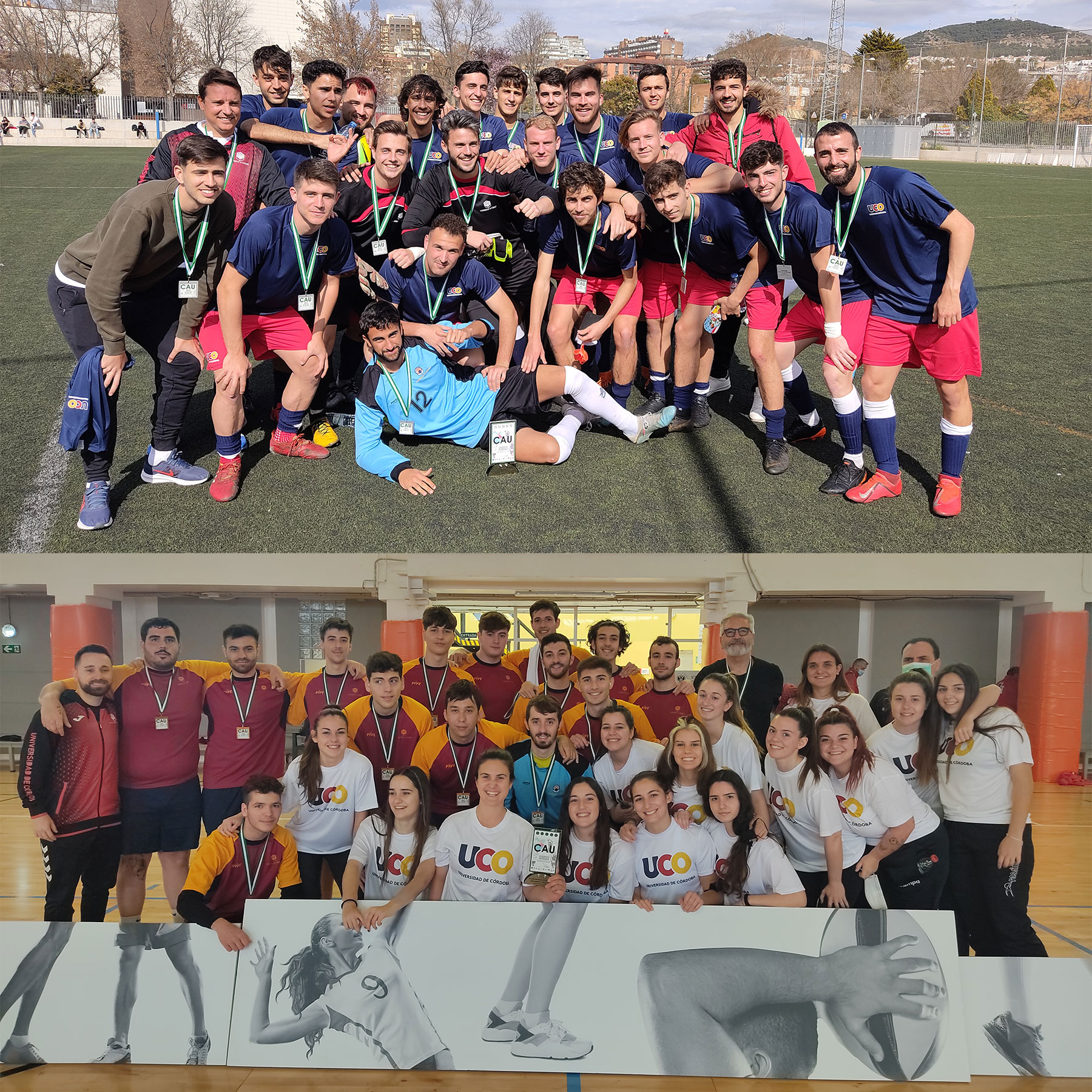 Éxito de la Universidad de Córdoba en los Campeonato Universitarios de Fútbol y Balonamno