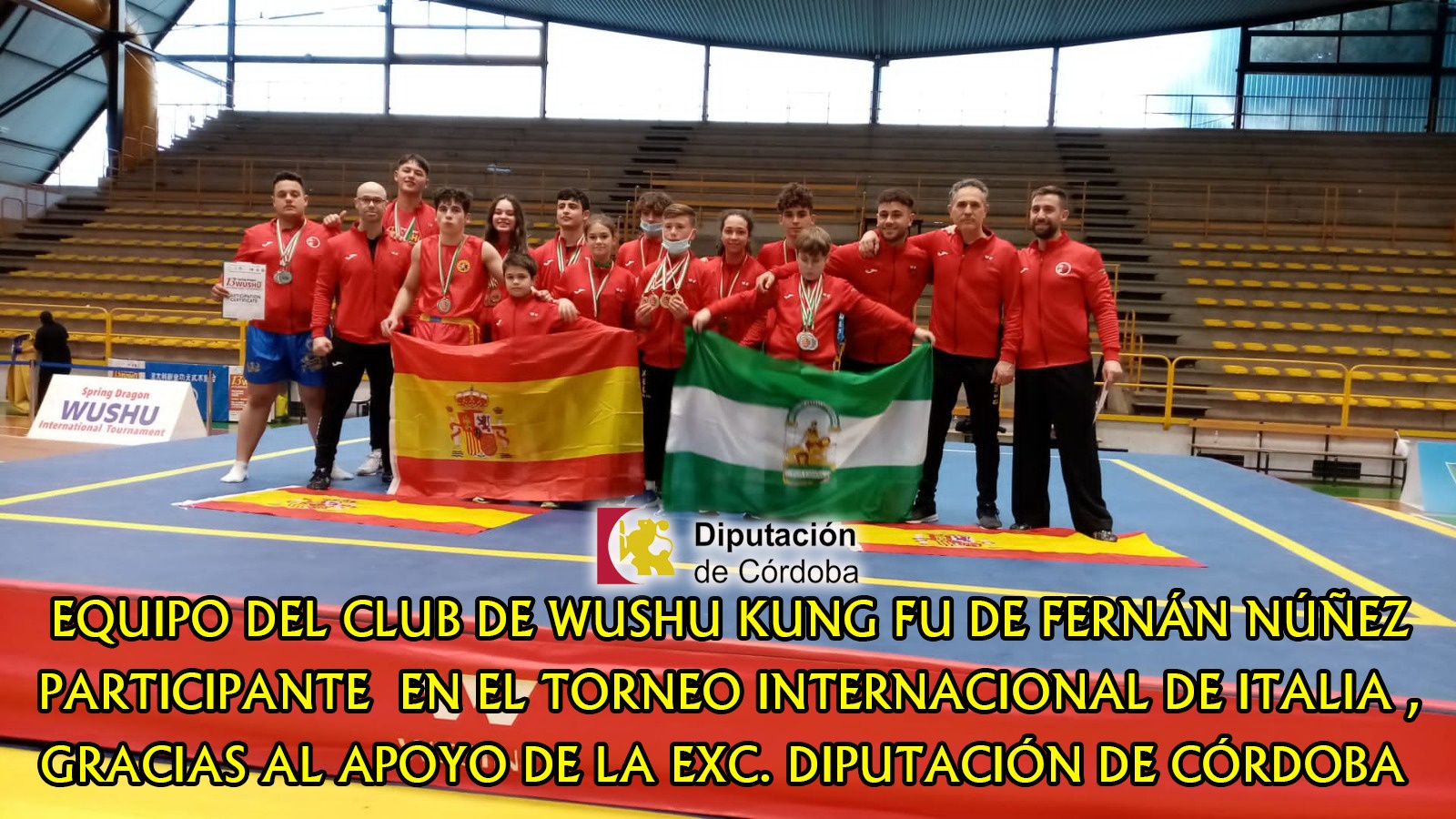 Éxito del Club Wushu Kung Fu de Fernan Núñez en el Torneo Internacinal de Kung Fu